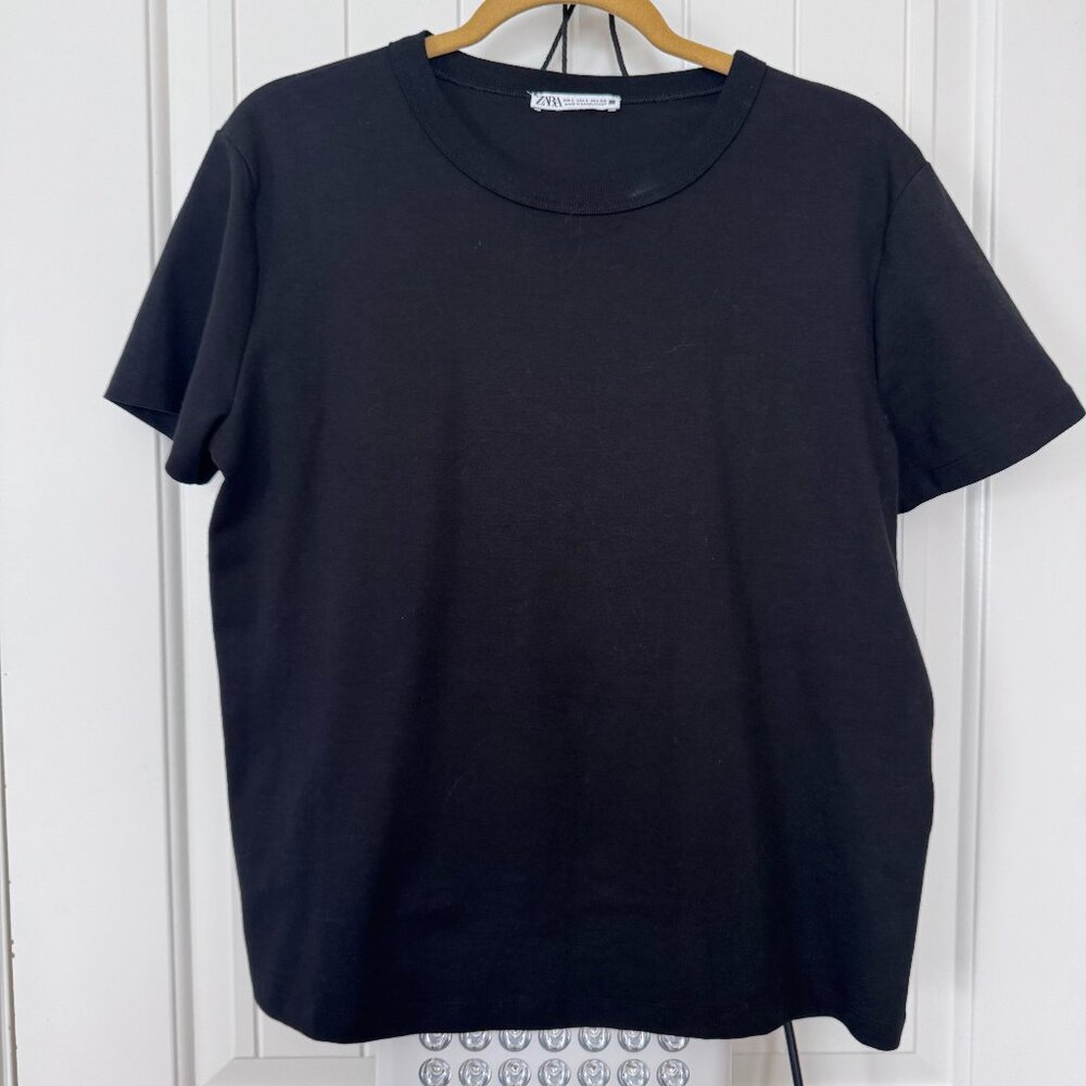 Zara Basic Black Tee